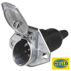 Hella 7 Pole SAE Socket - Metal